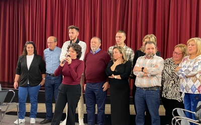 Els candidats de Sentim Sabadell a l'acte d'aquest vespre | Helena Molist